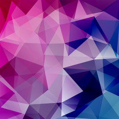 Obraz premium Abstract polygonal vector background. Geometric vector illustration. Creative design template. Pink, purple, blue colors.