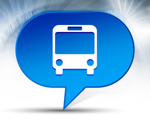 Bus icon blue bubble background