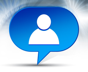 Person icon blue bubble background