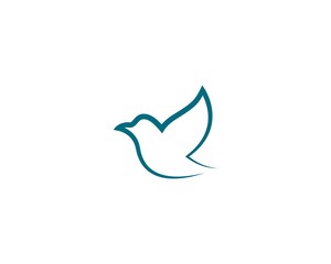 Dove logo template vector icon