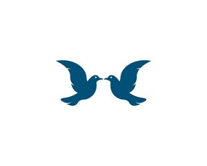 Dove logo template vector icon
