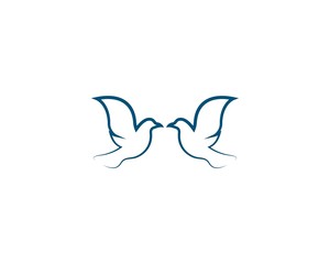 Dove logo template vector icon