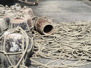 海岸のタコつぼ