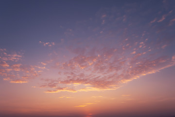 Fototapeta premium Sky sunset, cloud blue beautiful day