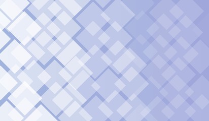 background abstract white square color pattern on blue color gradient background, illustration, copy space for text