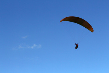 paraglider in the sky