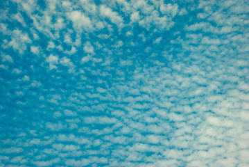Beautiful blue sky with clouds