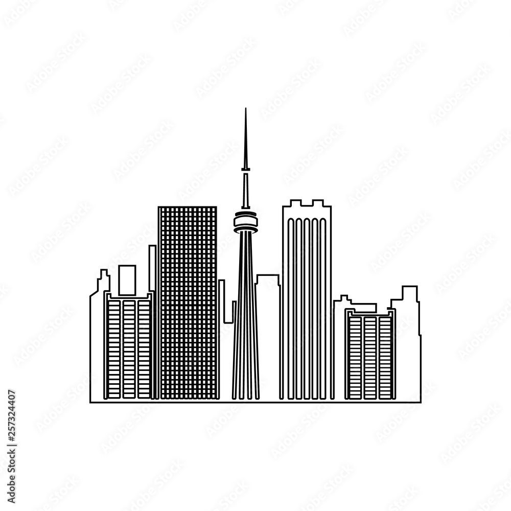 Poster cityscape icon. element of cityscape for mobile concept and web apps icon. outline, thin line icon f