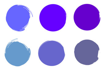 Brush paint circles