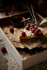 Yummy slice crust raspberry pie