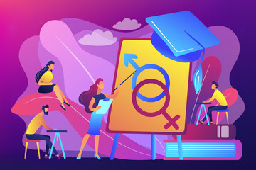 Sexual education concept vector illustration.