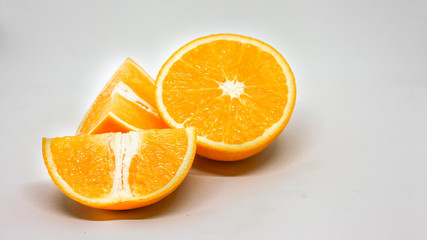 orange white background