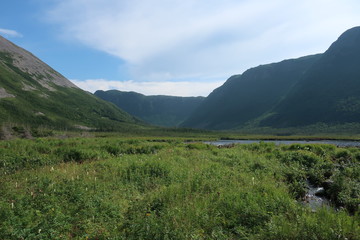 Fototapeta premium Mountain valley landscape