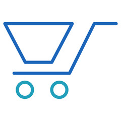 shopping vector icon line