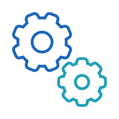 Settings vector icon line