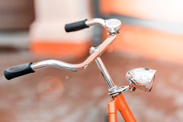 Retro style Bicycle with chrome details