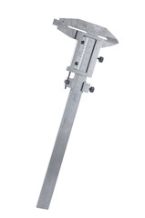 vernier caliper large for measuring different quantities on a white background, isolate