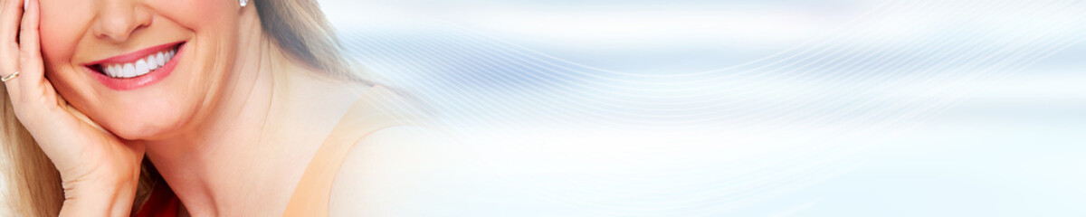 Fototapeta premium Woman smile.