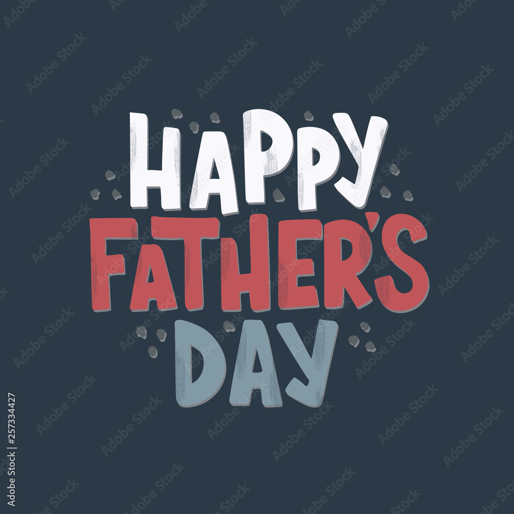 Wall mural father's day lettering