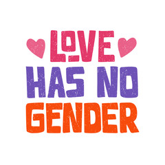 LGBT lettering typography