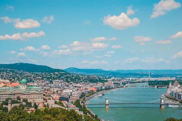 Fototapeta premium panoramic view of budapest in summer time