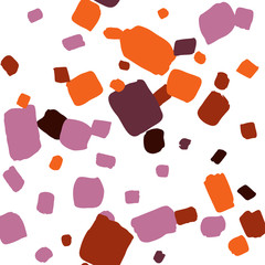 Terrazzo coral pattern. Mosaic artistic decoration illustration