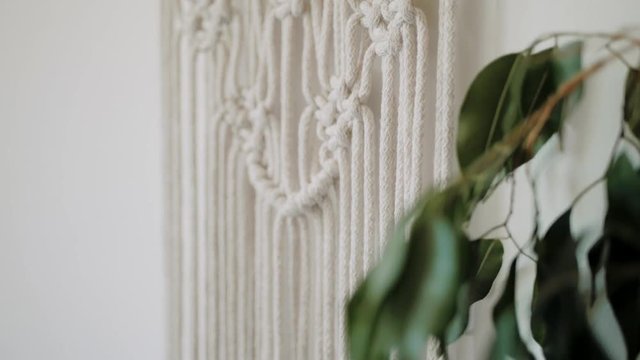 macrame on the wall