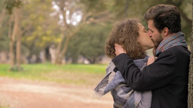 Love Triangle,Problem.Woman sees his boyfriend kissing other woman in the park