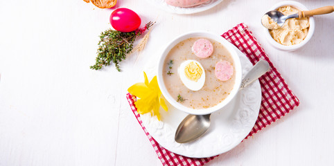 Zurek delicious easter soup after polish style