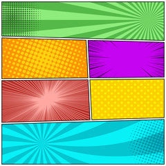 Comic book colorful background