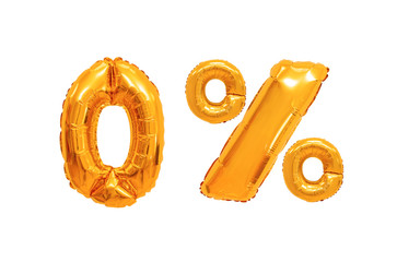 zero percent from balloons orange color