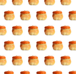 Orange Pumpkins patterned