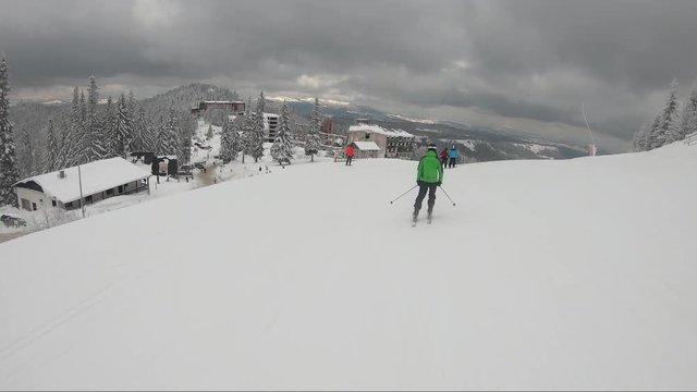 Skiing is apt to use in any project that depicts winter, games, leisure, travel and much more. This footage will look great in your next video, intro, or movie.