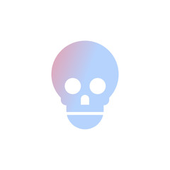 skull icon human anatomy healthcare medical concept white background