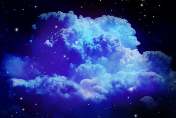 Fototapeta na wymiar Night sky with star and background