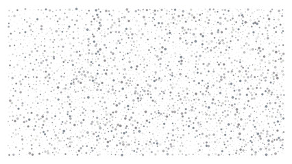 Silver polka dot small confetti on white background
