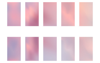 Fototapeta premium Soft color background. Modern screen vector design for mobile app. Soft color gradients.