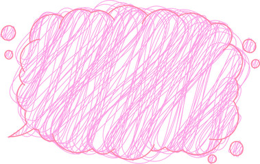 Colored pencil style Colorful Bubble comic Callout