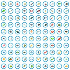 100 military icons set in isometric 3d style for any design vector illustration