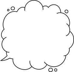 Monochrome Bubble comic Callout