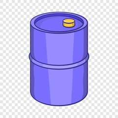 Barrel for gasoline icon in cartoon style isolated on background for any web design 