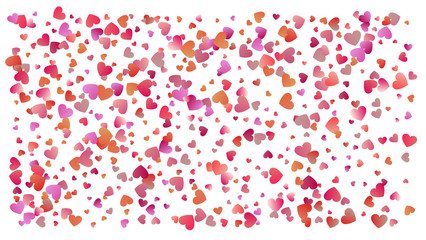 Colored heart confetti for womens holidays