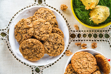 Homemade oatmeal cookies