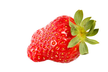 Fresh strawberry fruit isolated on white background