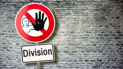 Sign 389 - Division