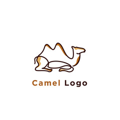 line art illustration of camel logo designs, camel logo designs concept