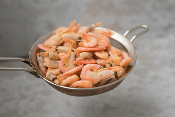 Boiled shrimps