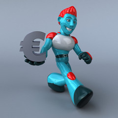 Red Robot - 3D Illustration