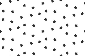 Stars seamless pattern black white abstract background