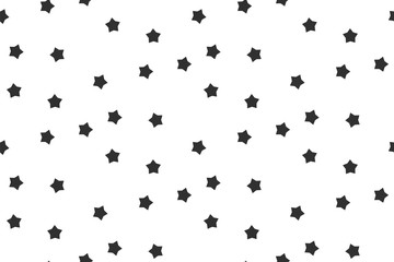 Stars seamless pattern black white abstract background